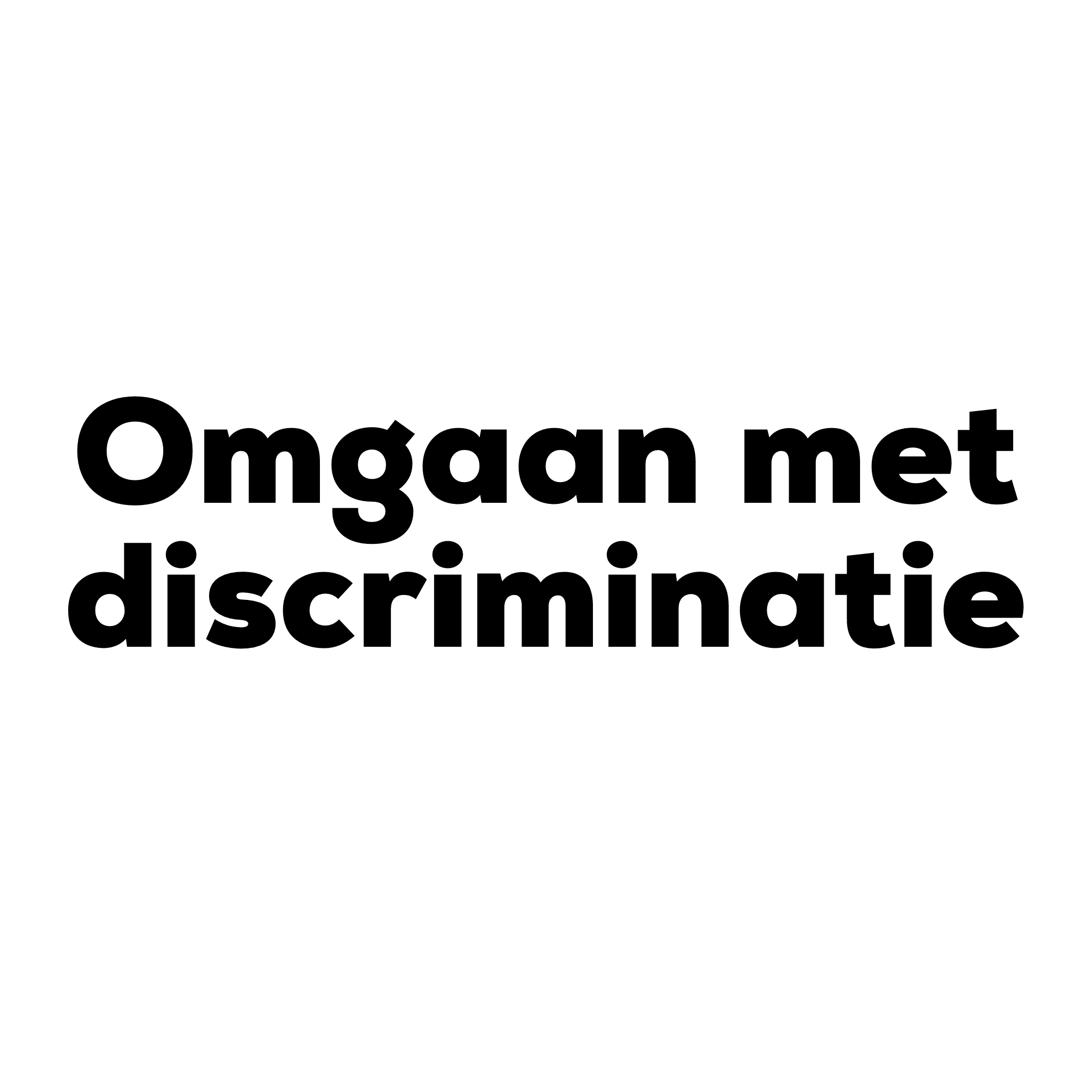 Workshop Omgaan met discriminatie op school
