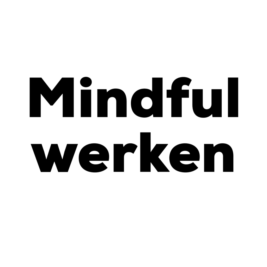 Workshop Mindful werken