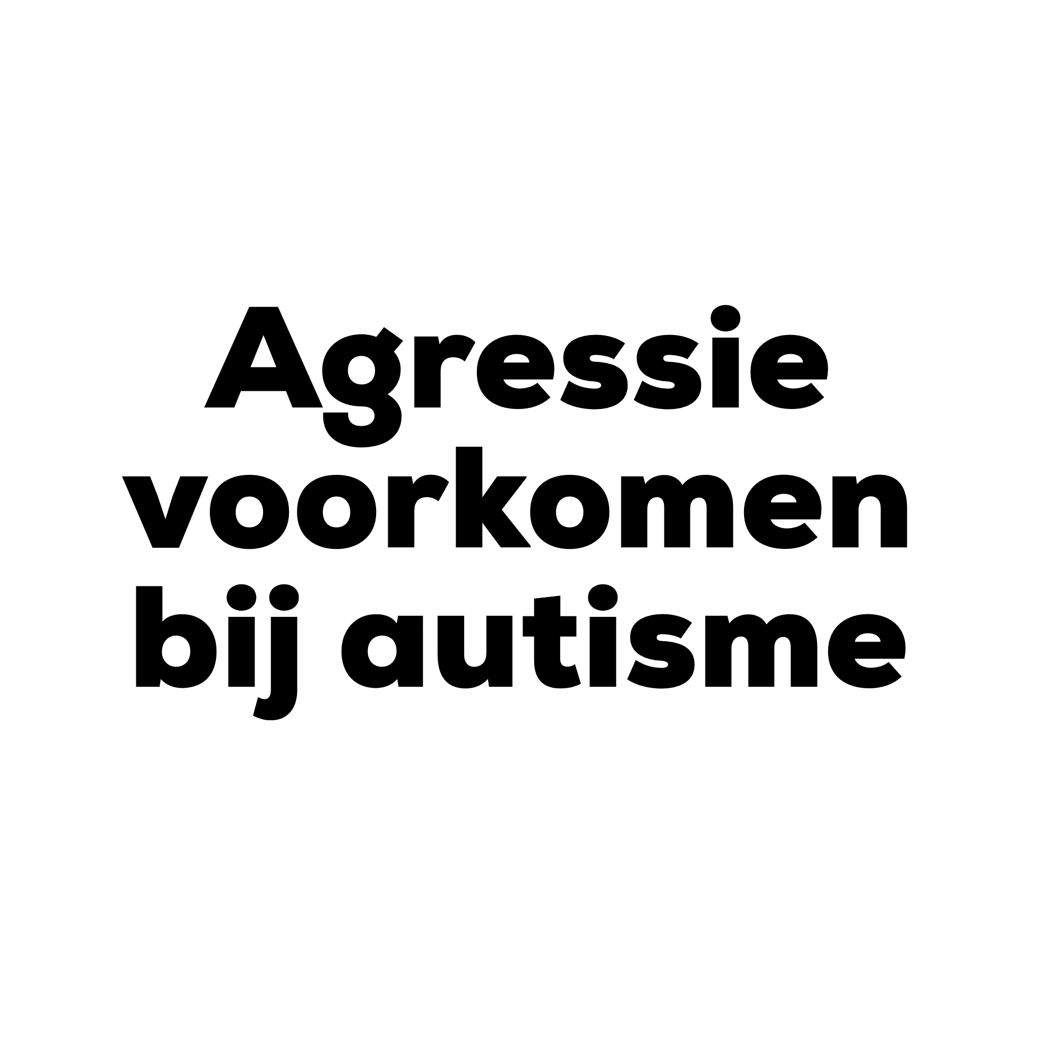 Workshop Agressie voorkomen bij autisme