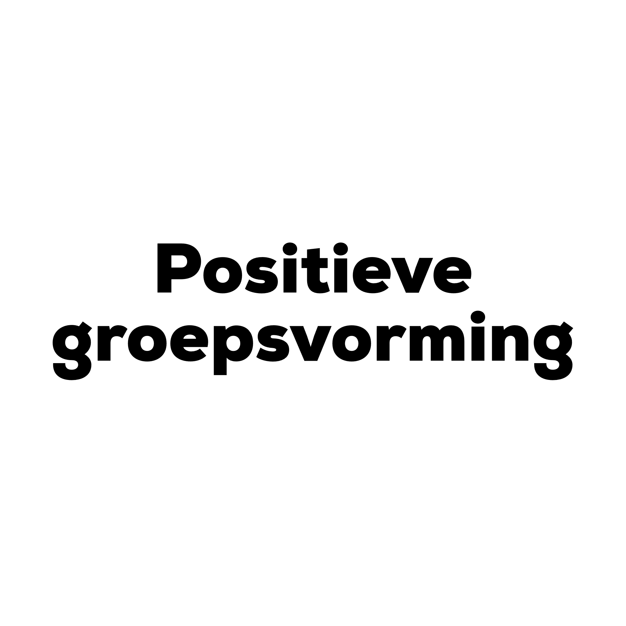 Workshop Positieve groepsvorming